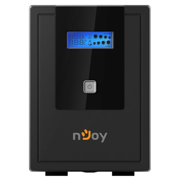 NJOY Szünetmentes 1500VA - Cadu 1500 (4 Schuko, line-interaktív, USB menedzsment, RJ11/45 vonalvédelem(1Gb/s), fekete)