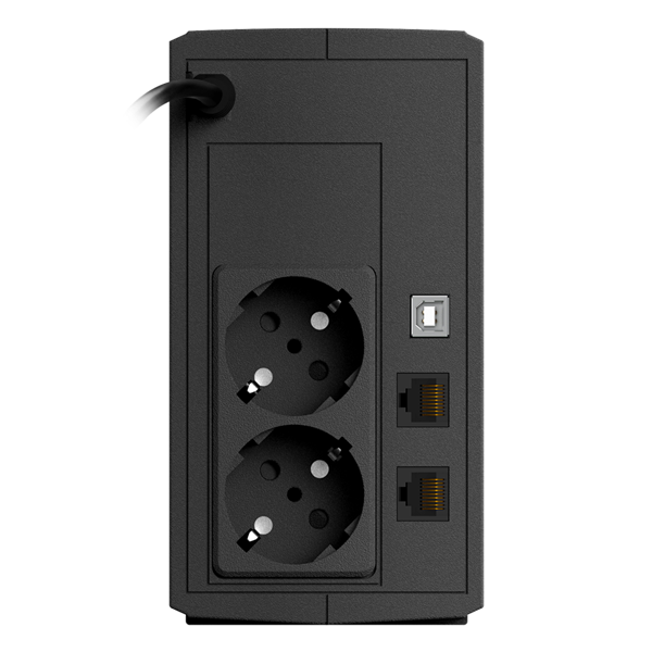 NJOY Szünetmentes 600VA - Keen 600 USB (2 Schuko, line-interaktív, fekete)