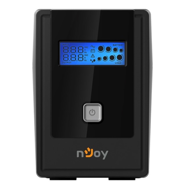 NJOY Szünetmentes 650VA - Cadu 650 (2 Schuko, line-interaktív, USB menedzsment, RJ11/45 vonalvédelem(1Gb/s), fekete)