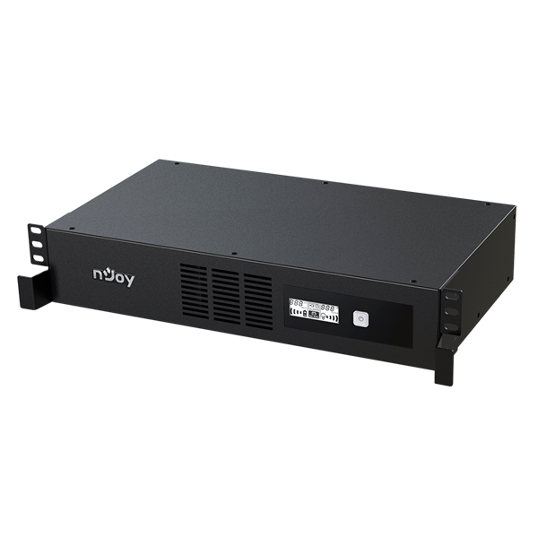 NJOY Szünetmentes Code 800, 800VA, 480W, Line-Interactive, rack (2U), LCD display