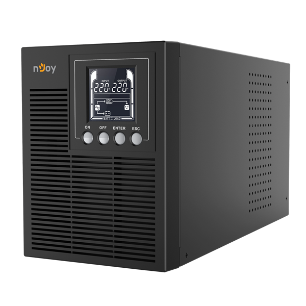 NJOY Szünetmentes ECHO PRO 1000, 1000VA, 800W, Online, LCD display