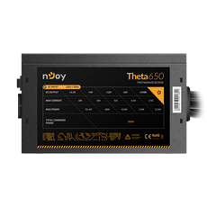 NJOY Tápegység Theta Series 650W, 12cm, 20+4, Aktív PFC