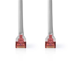 Nedis CCGL85220GY100 UTP / FTP Cat6 patch kábel, RJ45 aranyozott érintkezők, 10/100/1000 Mbit/s, hossz 10m