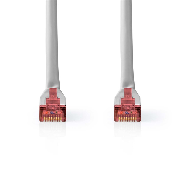 Nedis CCGL85220GY100 UTP / FTP Cat6 patch kábel, RJ45 aranyozott érintkezők, 10/100/1000 Mbit/s, hossz 10m