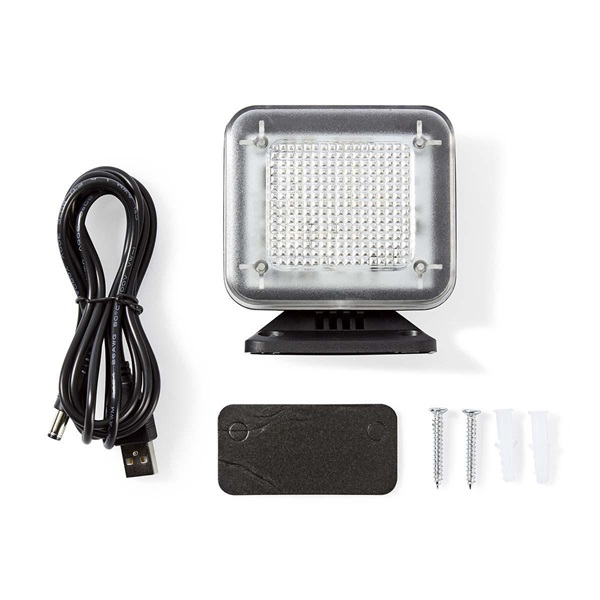 Nedis DUMSTV10BK Tv szimulátor lámpa, valósághű TV effektusok, beépített időzítő, USB, plug and play funkció