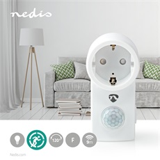 Nedis PIRWI10WT mozgásérzékelős konektor, PIR, 3 - 2000 Lux, ?érzékelő hatótávolsága: 0 - 9 m