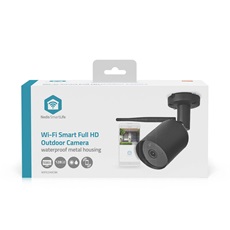 Nedis Smartlife kültéri kamera, Wi-Fi | Full HD 1080p | IP65, fekete, WIFICO40CBK