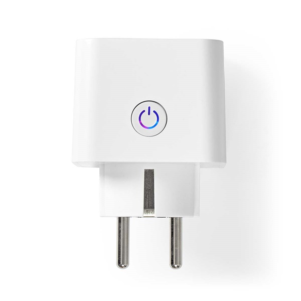 Nedis WIFIP121FWT okos konnektor, Wi-Fi, IP21, 16A, 3680W, fogyasztásmérő, Android™ / IOS