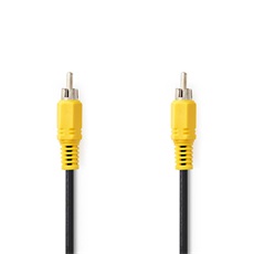 Nedis composite videó kábel, RCA dugó - RCA dugó, hossz 5m, CVGL24100BK50