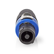 Nedis COTP16900BK hangszóró csatlakozó, egyenes dugó, forrasztható, Kábel bemeneti átmérő: 8,0 mm