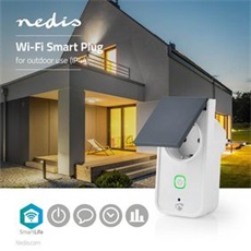 Nedis okos konektor WIFIPO120FWT, Wi-Fi | IP44 | Teljesítménymérő | 3680 W | Dugó földelt érintkezővel