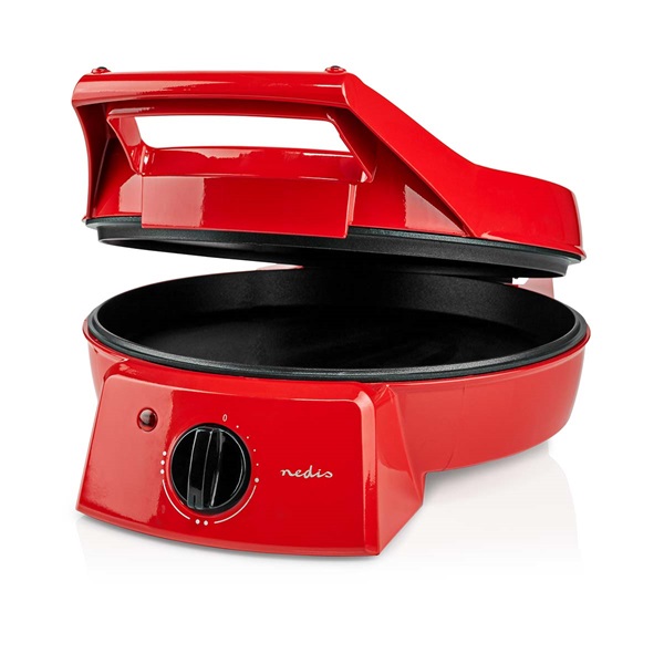 Nedis FCPM100FRD pizza- és grillsütő ,30 cm ,Állítható hőmérséklet-szabályozás ,1800 W