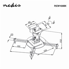 Nedis projektor tartó konzol