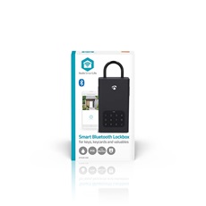 Nedis BTHKB10BK okos kulcs széf, Bluetooth®, IPX5, 2 x AA elem (nem tartozék), rozsdamentes acél kulcsszéf