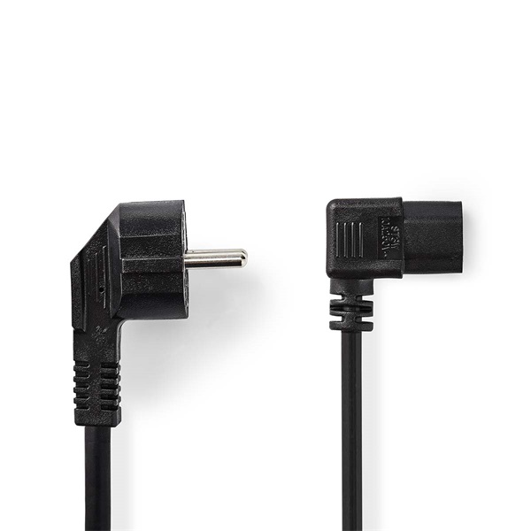 Nedis CEGL10020BK20 táp kábel IEC-320-C13, 3 x 0.75 mm, pipa csatlakozó, hossz 2m