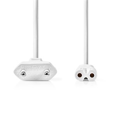 Nedis CEGL11040WT50 tápkábel IEC-320-C7, 2 x 0.75 mm, hossz 5m, fehér