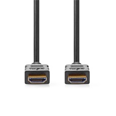 Nedis CVGL34060BK15 ultra HD HDMI kábel, HDMI dugó - dugó, 4K@60Hz, ARC, 18 Gbps, aranyozott csatlakozók, hossz 1.5m