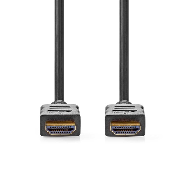Nedis CVGL34060BK15 ultra HD HDMI kábel, HDMI dugó - dugó, 4K@60Hz, ARC, 18 Gbps, aranyozott csatlakozók, hossz 1.5m
