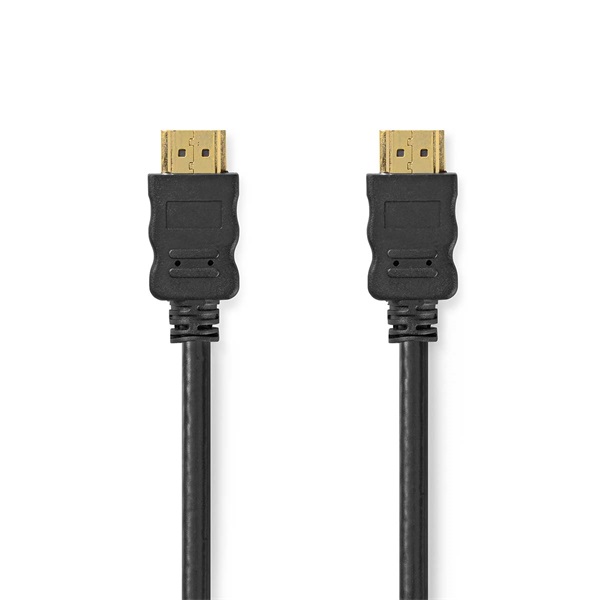 Nedis CVGL34060BK15 ultra HD HDMI kábel, HDMI dugó - dugó, 4K@60Hz, ARC, 18 Gbps, aranyozott csatlakozók, hossz 1.5m