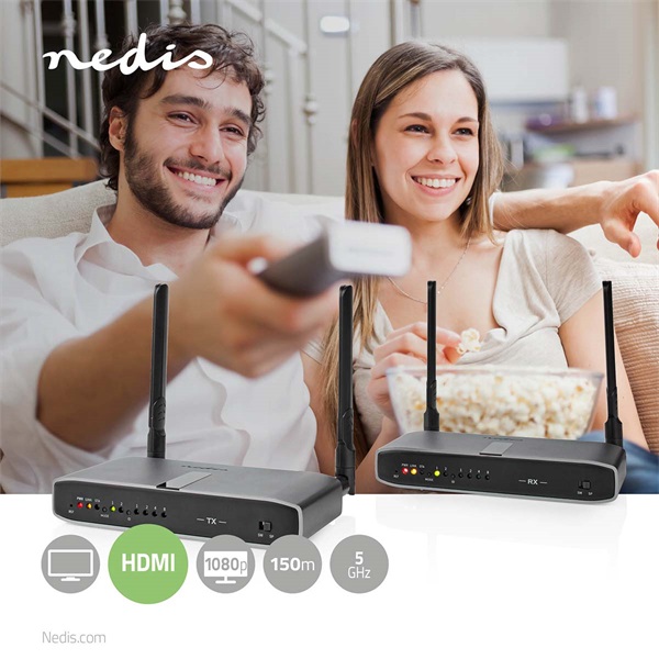 Nedis VTRA3470AT vezeték nélkűli HDMI transmitter / jeltovábbító, max. hatótáv 100m
