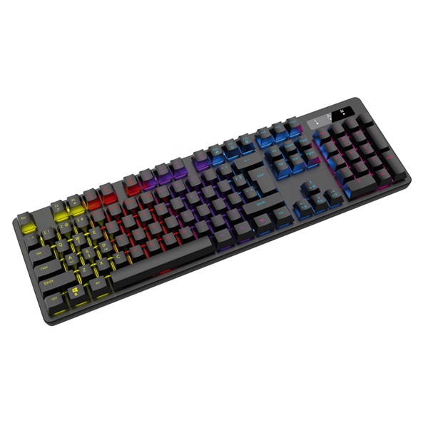 VARR gaming billentyűzet, VMK89B, mechanikus, multimédiás, 9 féle üzemmód, RGB, XINDA BLUE, fekete