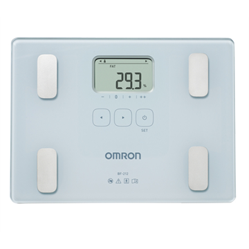 OMRON BF212 Testösszetétel-elemző mérleg, súly/testzsír(%)/testtömegindex mérés, 4 felhasználó