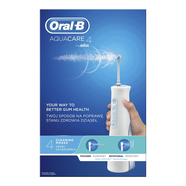 ORAL-B Aquacare4 Szájzuhany Oxyjet Technológiával