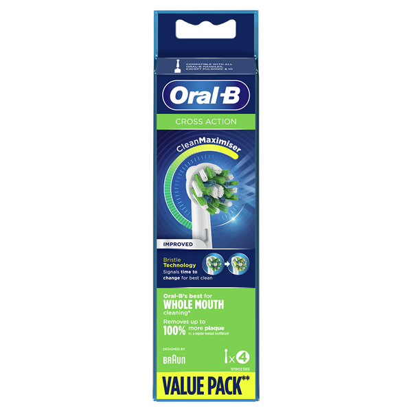 ORAL-B CrossAction® pótfejek, 4 db (EB50-4) Rainbow
