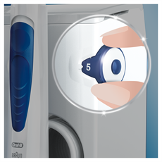 ORAL-B OXYJET szájzuhany, mikrobuborékos, 5 üzemmód, 4  vízsugár, fogínybetségre, fogszabályzó, hid, korona tisztításra