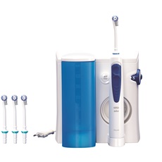 ORAL-B OXYJET szájzuhany, mikrobuborékos, 5 üzemmód, 4  vízsugár, fogínybetségre, fogszabályzó, hid, korona tisztításra
