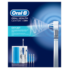 ORAL-B OXYJET szájzuhany, mikrobuborékos, 5 üzemmód, 4  vízsugár, fogínybetségre, fogszabályzó, hid, korona tisztításra