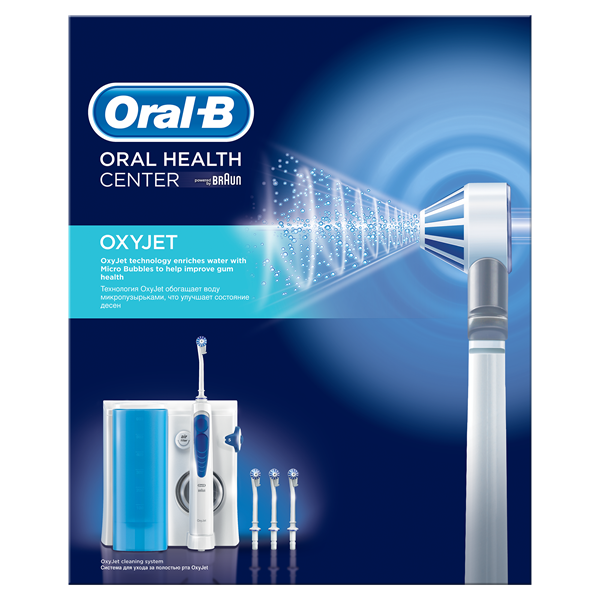 ORAL-B MD20 szájzuhany, mikrobuborékos rendszer, 5 fokozat, 4 bar, állítható öblítés nyomás, 4 fúvóka