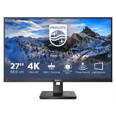 PHILIPS IPS monitor 27" 279P1, 3840x2160, 16:9, 350cd/m2, 4ms, USB-C(+dokkoló)/4xUSB/LAN/DP/2xHDMI, hangszóró