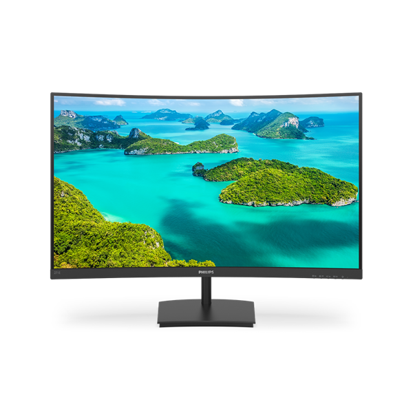 PHILIPS Ívelt VA monitor 27" 271E1SCA, 1920x1080, 16:9, 250cd/m2, 4ms, VGA/HDMI, hangszóró