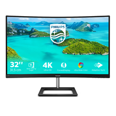 PHILIPS Ívelt VA monitor 31.5" 328E1CA, 3840x2160, 16:9, 250cd/m2, 4ms, 2xHDMI/DisplayPort, hangszóró