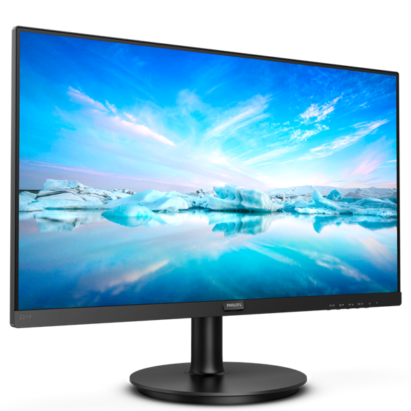 PHILIPS VA monitor 21.5" 221V8A, 1920x1080, 16:9, 250cd/m2, 4ms, VGA/HDMI, hangszóró