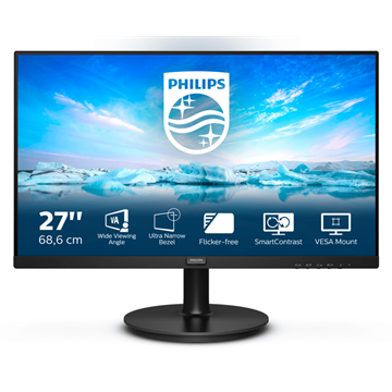 PHILIPS VA monitor 27" 271V8LA, 1920x1080, 16:9, 250cd/m2, 4ms, 75Hz, VGA/HDMI, hangszóró
