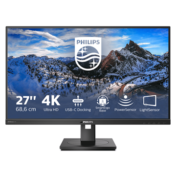 PHILIPS IPS monitor 27" 279P1, 3840x2160, 16:9, 350cd/m2, 4ms, USB-C(+dokkoló)/4xUSB/LAN/DP/2xHDMI, hangszóró