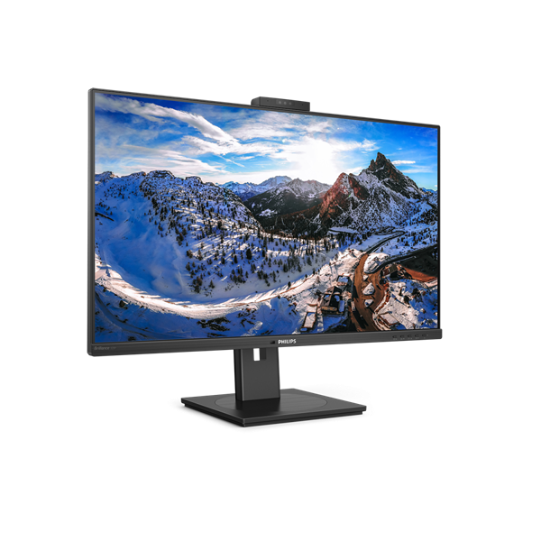 PHILIPS IPS monitor 31.5" 329P1H, 3840x2160, 16:9, 350cd/m2, 4ms, USB-C/4xUSB/DP/2xHDMI/LAN, hangszóró&webkamera