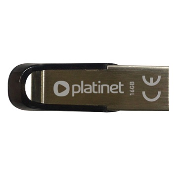 PLATINET Pendrive, 16GB, S-Depo, USB 2.0, vízálló, ezüst