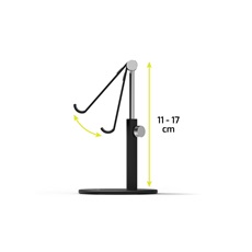 PORT DESIGNS Ergonomic desktop stand for smartphone black