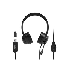 PORT DESIGNS Irodai usb sztereó fejhallgató mikrofonnal (COMFORT OFFICE USB STEREO HEADSET WITH MICROPHONE)