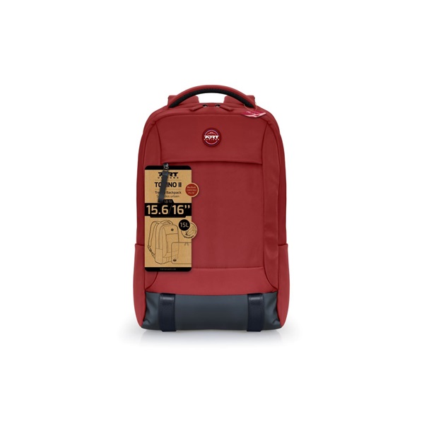 PORT DESIGNS Notebook hátizsák 140424, TORINO II BACKPACK 14-15.6" RED/Piros