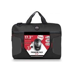 PORT DESIGNS Notebook táska vezeték nélküli egérrel 501874, PREMIUM PACK, Laptop case & wireless mouse 17.3"