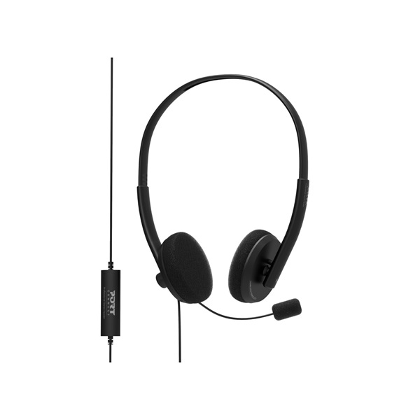 PORT DESIGNS OFFICE USB STEREO HEADSET WITH MICROPHONE