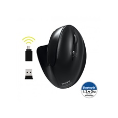 PORT DESIGNS RIGHT HANDED BLUETOOTH® WIRELESS & RECHARGEABLE ERGONOMIC MOUSE