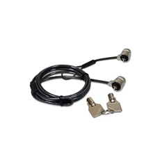 PORT DESIGNS TWIN HEAD KEYED SECURITY CABLE