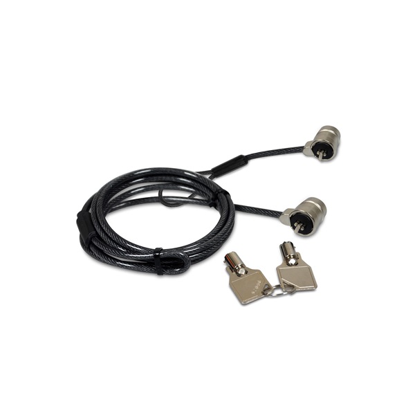 PORT DESIGNS TWIN HEAD KEYED SECURITY CABLE