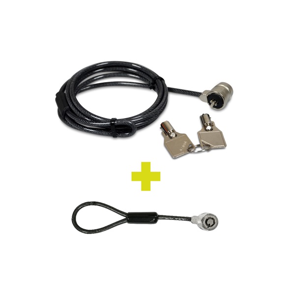 PORT DESIGNS TWIN HEAD KEYED SECURITY CABLE