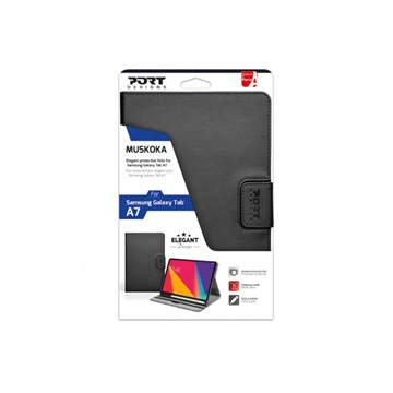 PORT DESIGNS Tablet tok 201413 - Elegant protective folio for Samsung Galaxy TAB A7 10,4" 2020, Black
